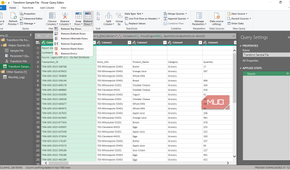 The Remove row option in Power Query in Excel.