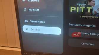 The Settings Option in Amazon Fire TV Stick