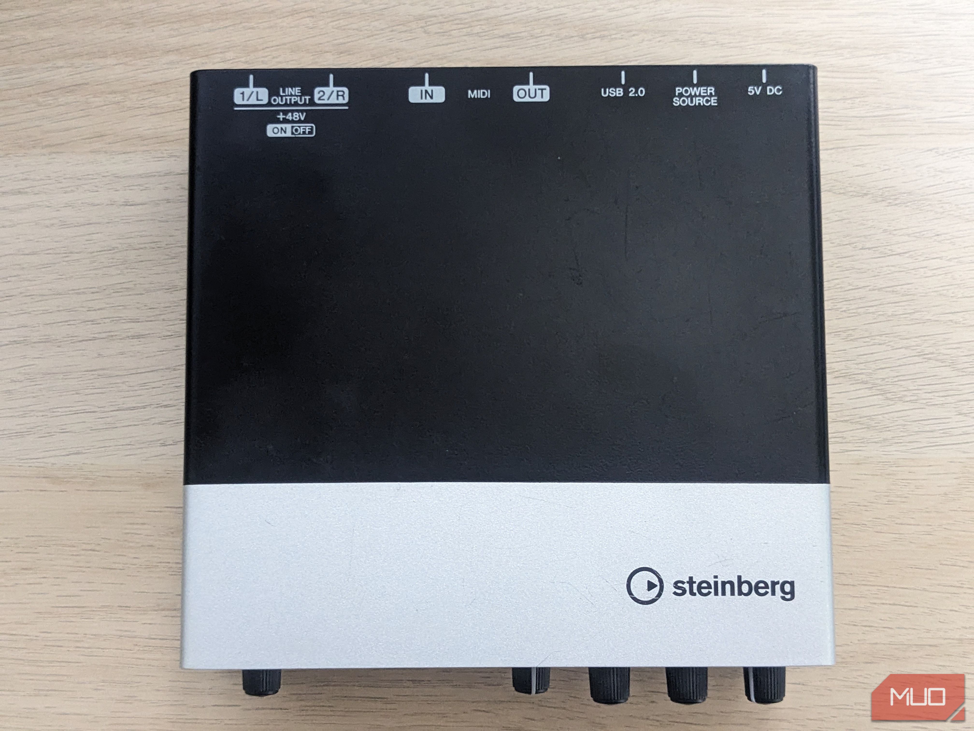 Top view of the Steinberg UR22 mkII interface 