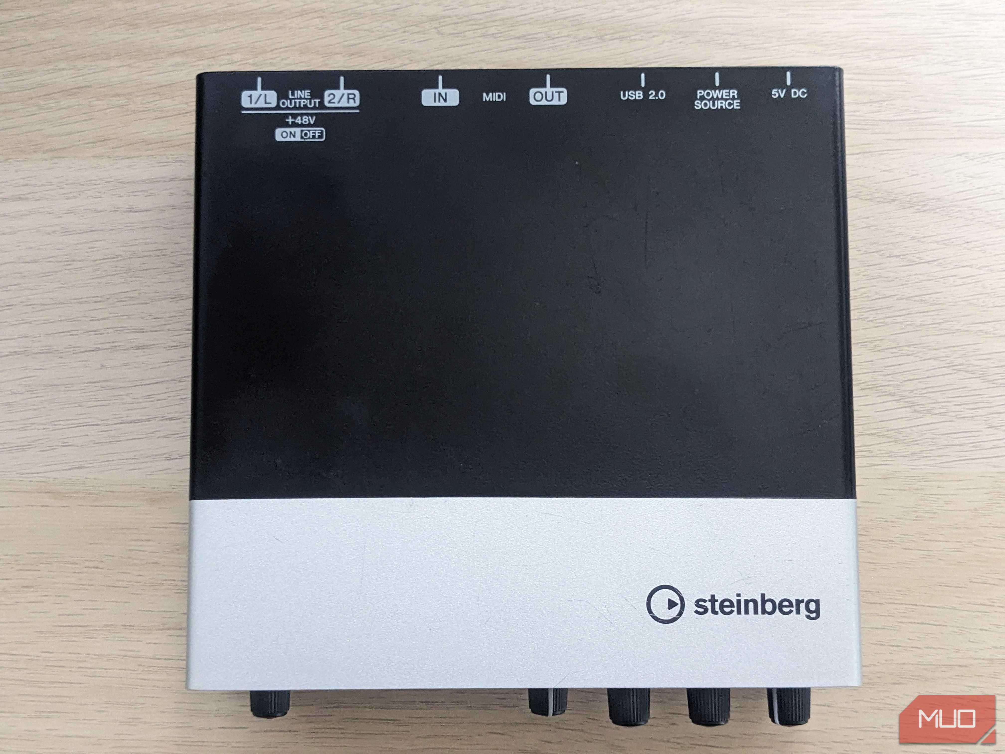 Top view of the Steinberg UR22 mkII interface