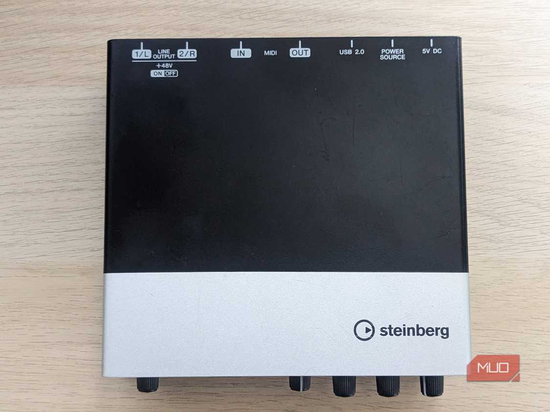 Top view of the Steinberg UR22 mkII interface