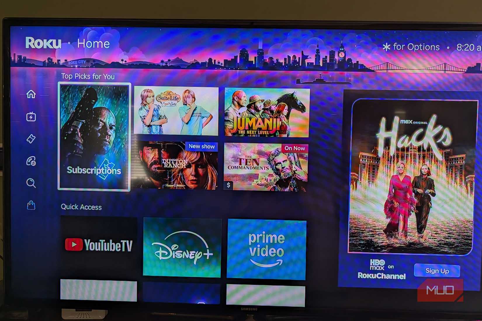 roku homescreen