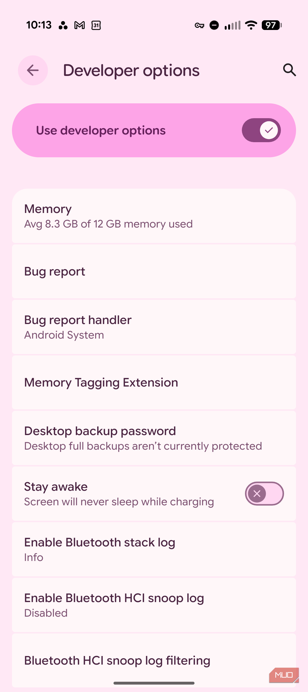 I found Android's hidden resource monitor and stopped installing ...