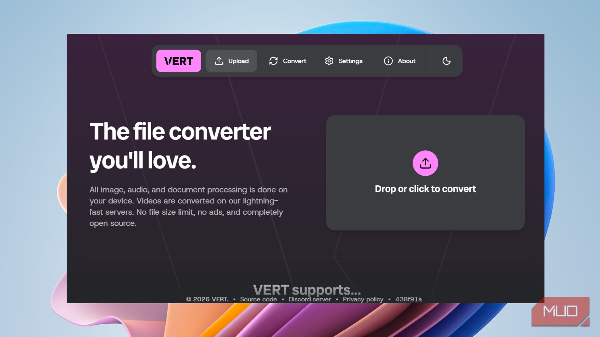 I found a free file converter that never uploads your files anywhere ...
