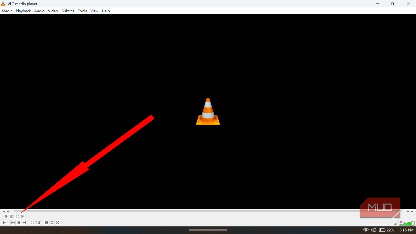 VLC A-B loop button.