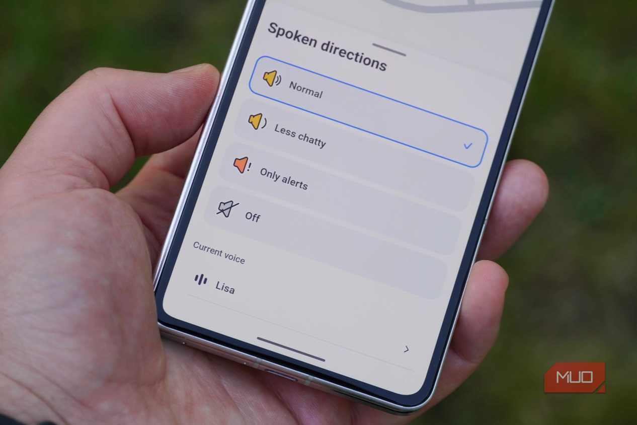 Spoken directions in the Waze app.