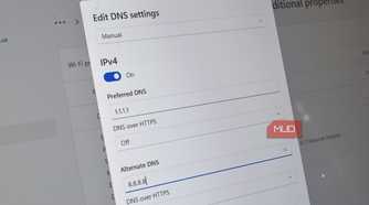 windows 11 dns settings ipv4 cloudflare 1111.