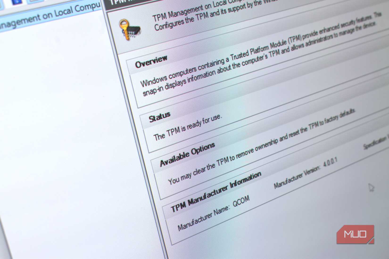 windows 11 tpm status.