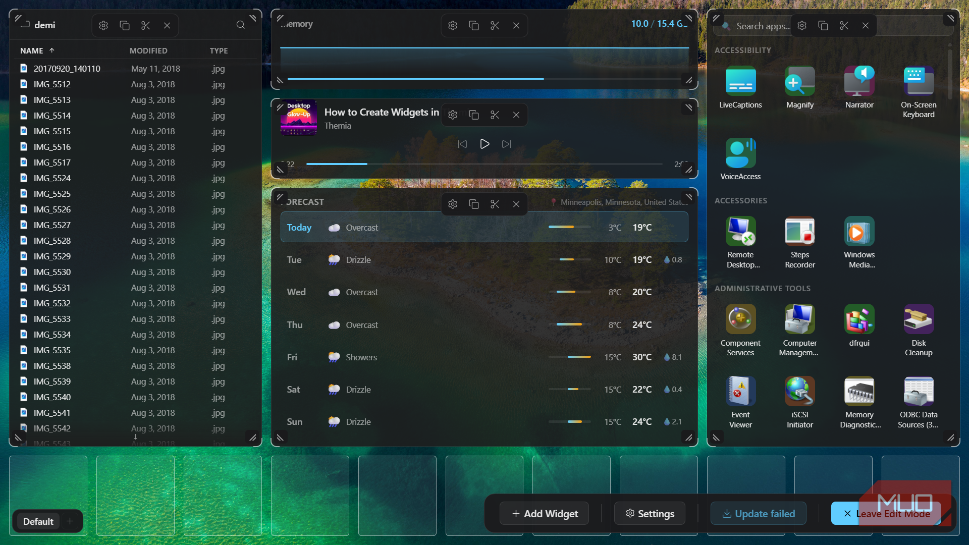 I built the perfect personalized dashboard right on my computer desktop