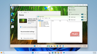 Windows Sandbox showing options