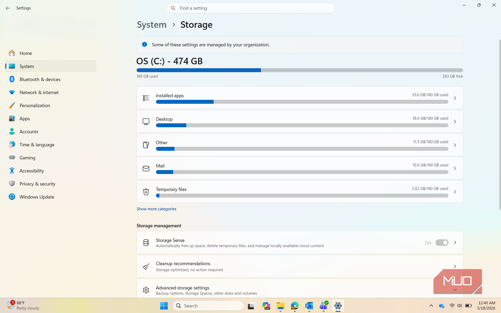 Windows Storage