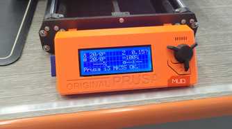 A 3D printer with settings set