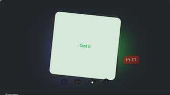A got it answer on a card on NotebookLM