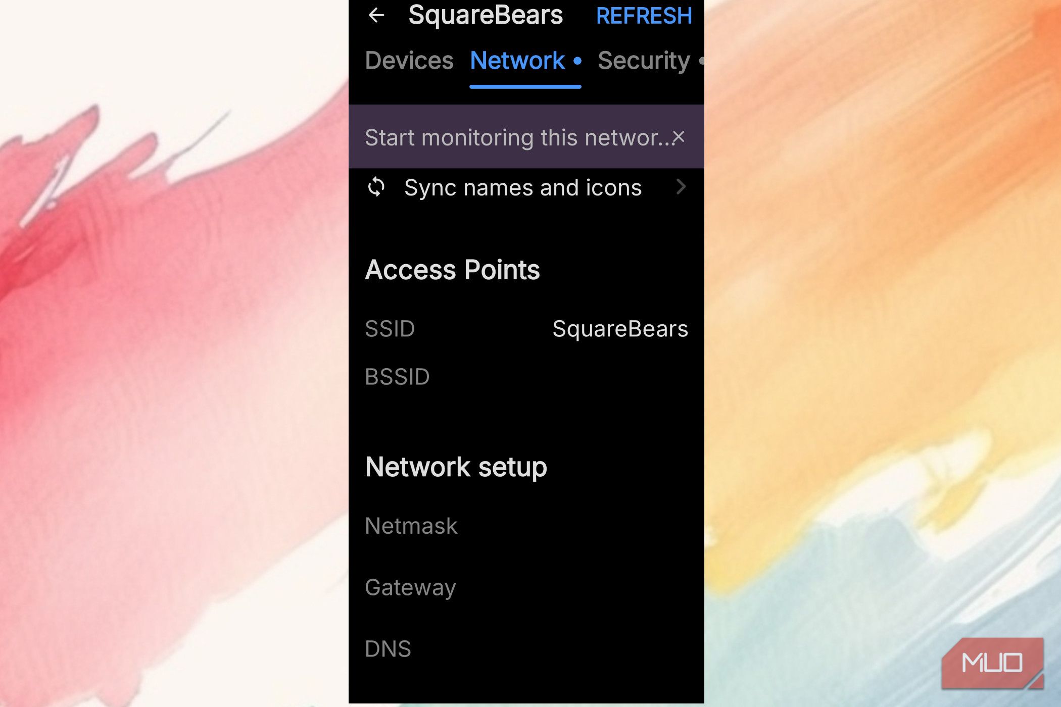Access Point for internet as seen on Fing.