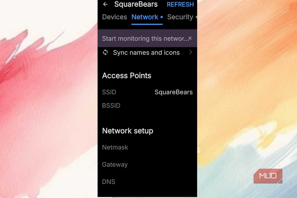 Access Point for internet as seen on Fing.
