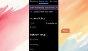 Access Point for internet as seen on Fing.