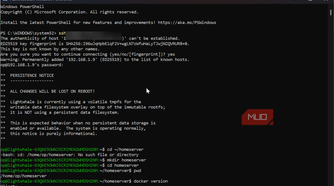Accessing Lightwhale with SSH