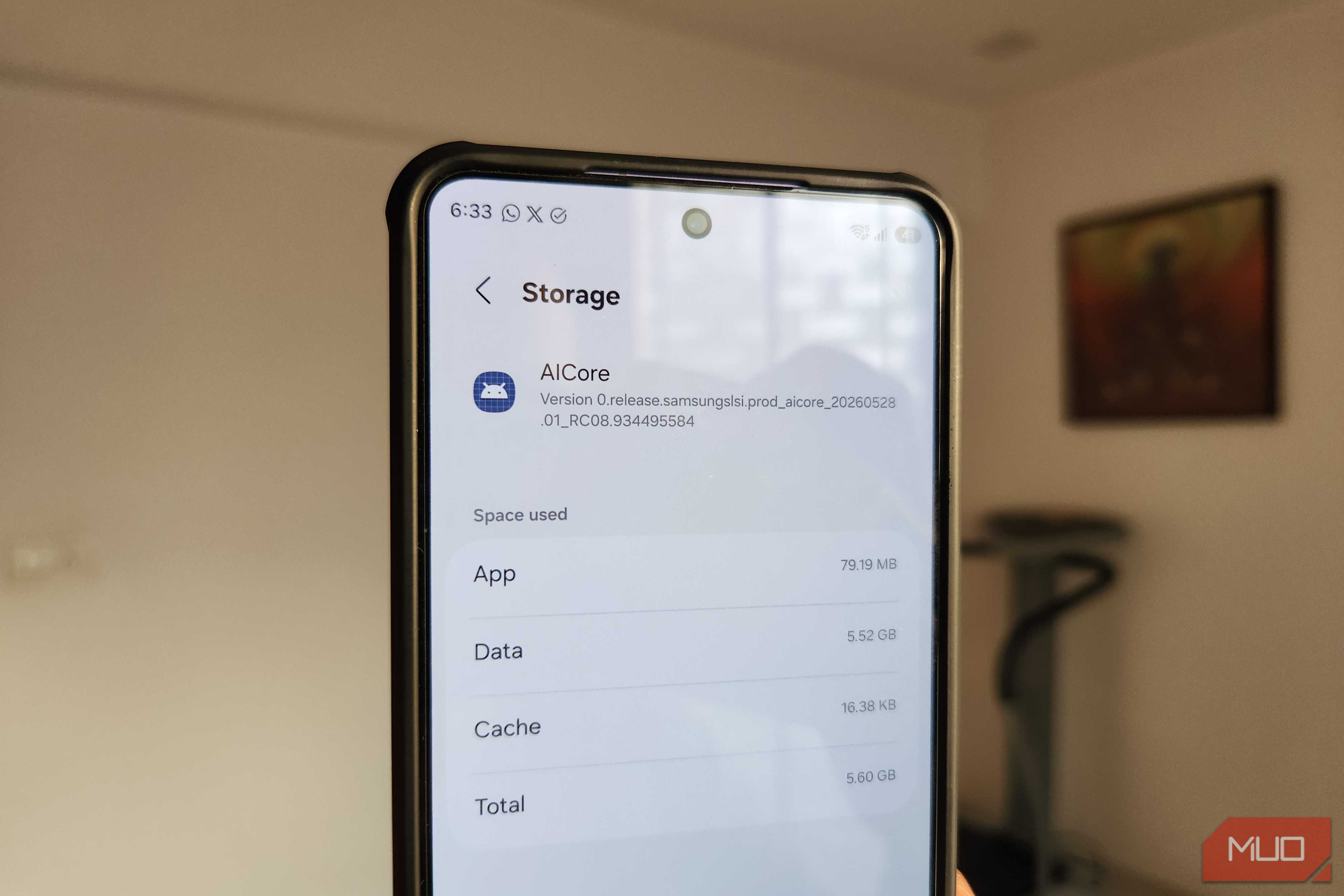 AICore app info on Android phone