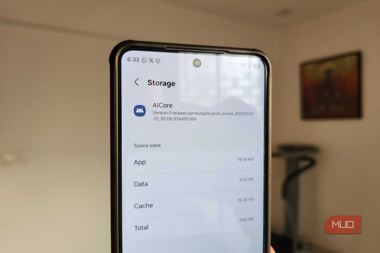 AICore app info on Android phone