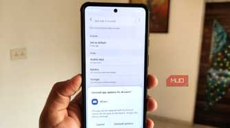 AICore app uninstallation prompt on Android phone