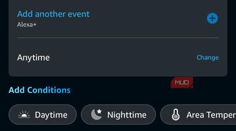 alexa app contact sensor thermostat routine