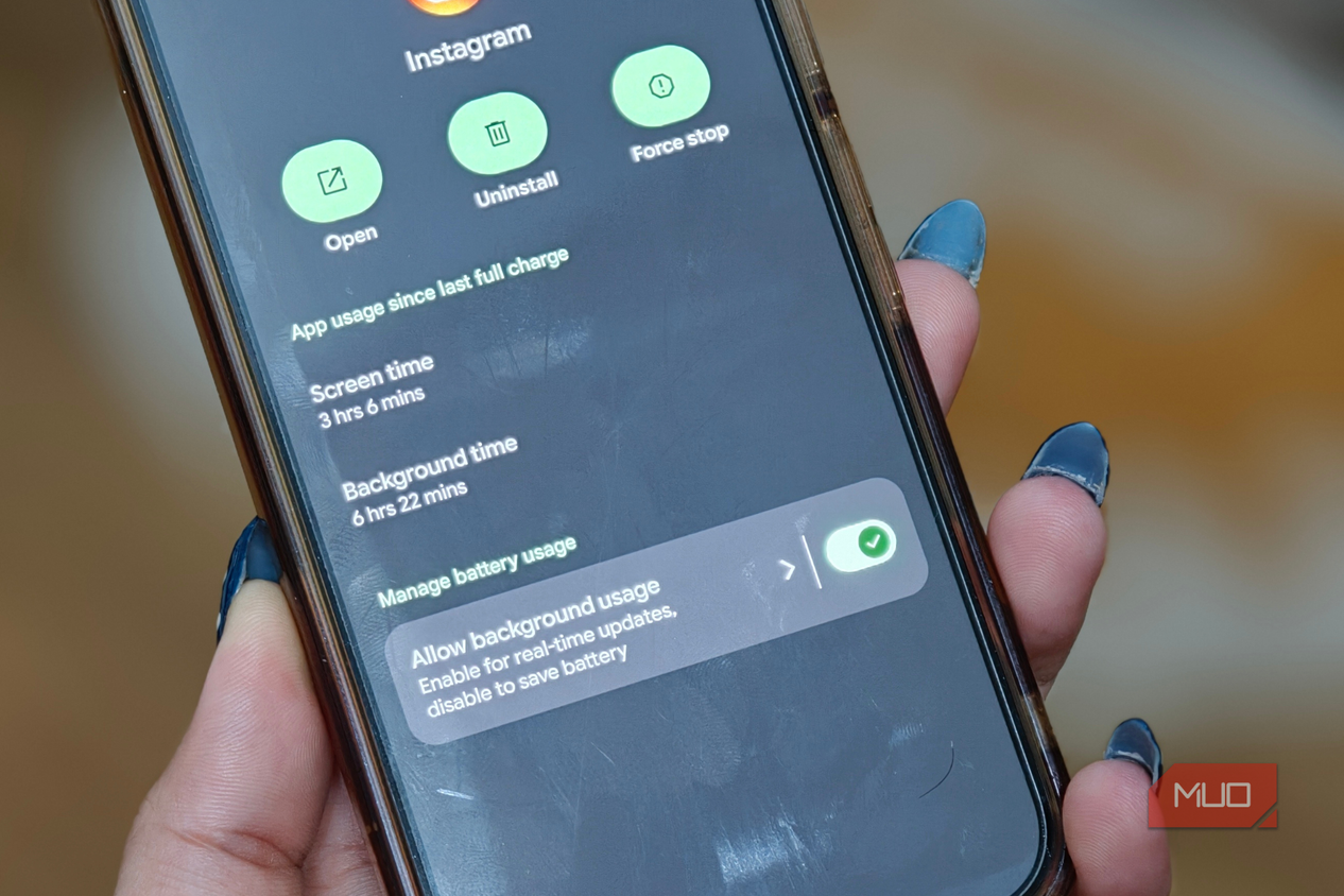 Allow background usage enabled on Google Pixel 10 Pro