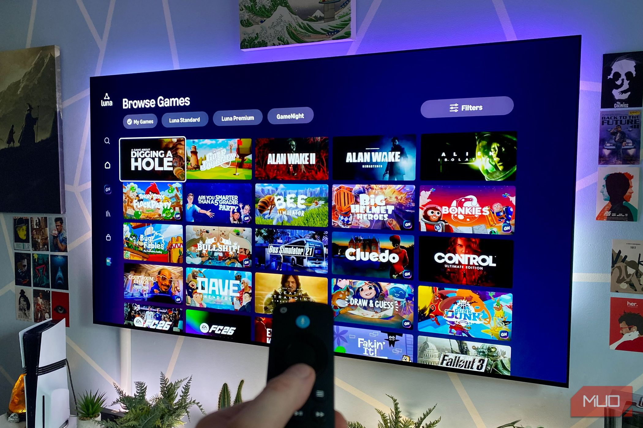 Amazon Luna on an LG OLED TV