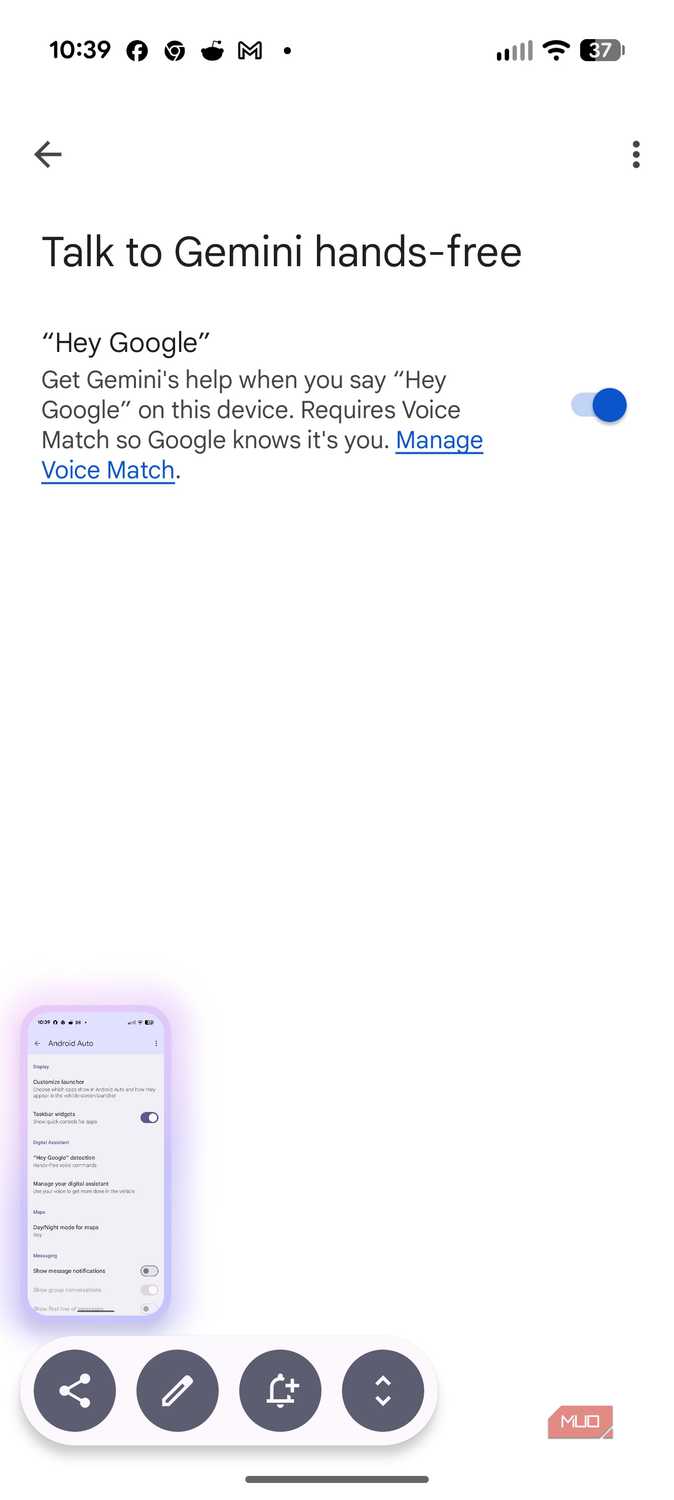 Screenshot for Android Auto on Pixel.
