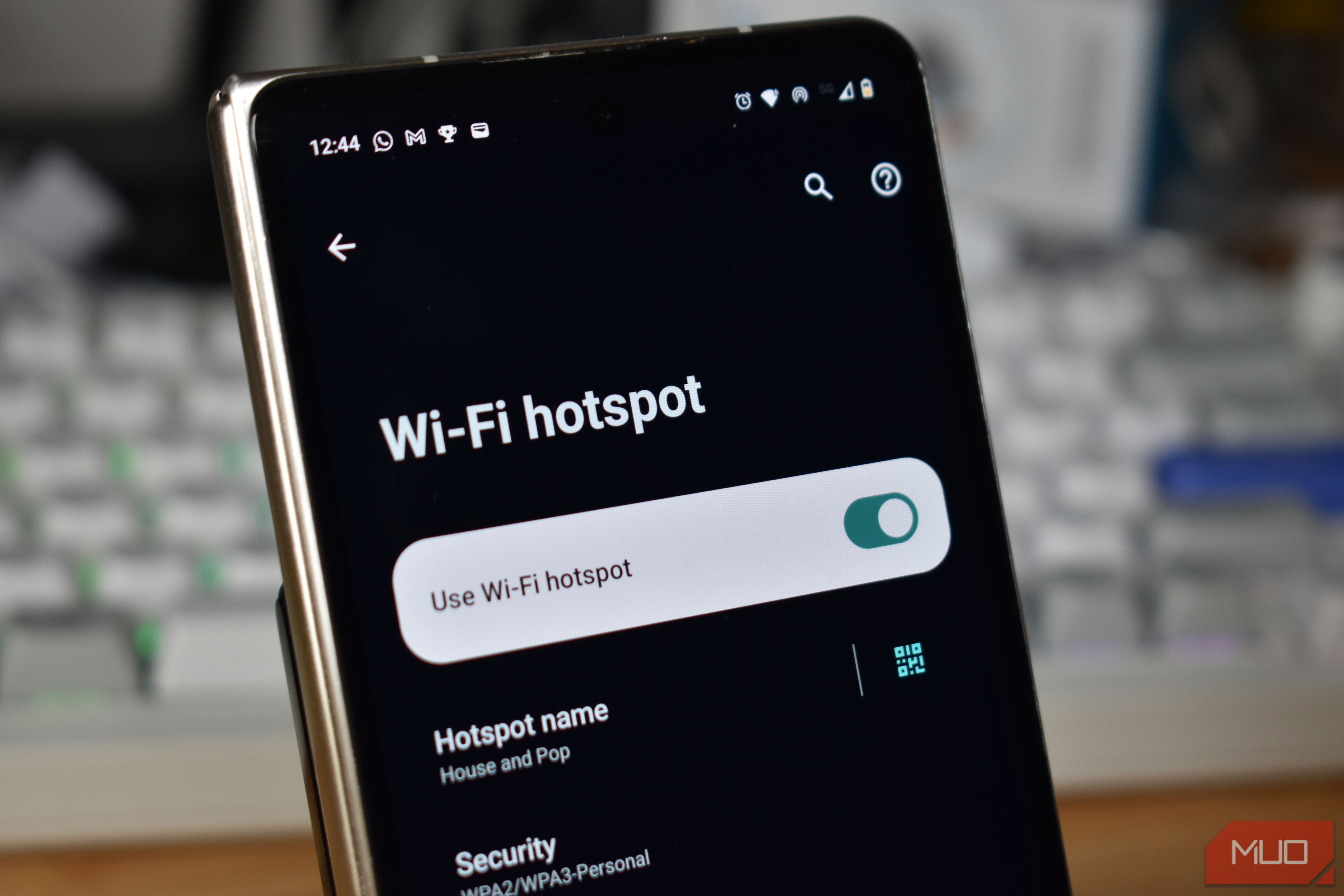 android hotspot toggled on