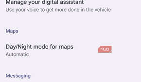 Screenshot of Android Auto settings.