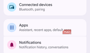 Screenshot of Android Auto settings.