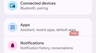 Screenshot of Android Auto settings.