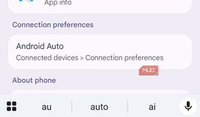 Screenshot of Android Auto settings.