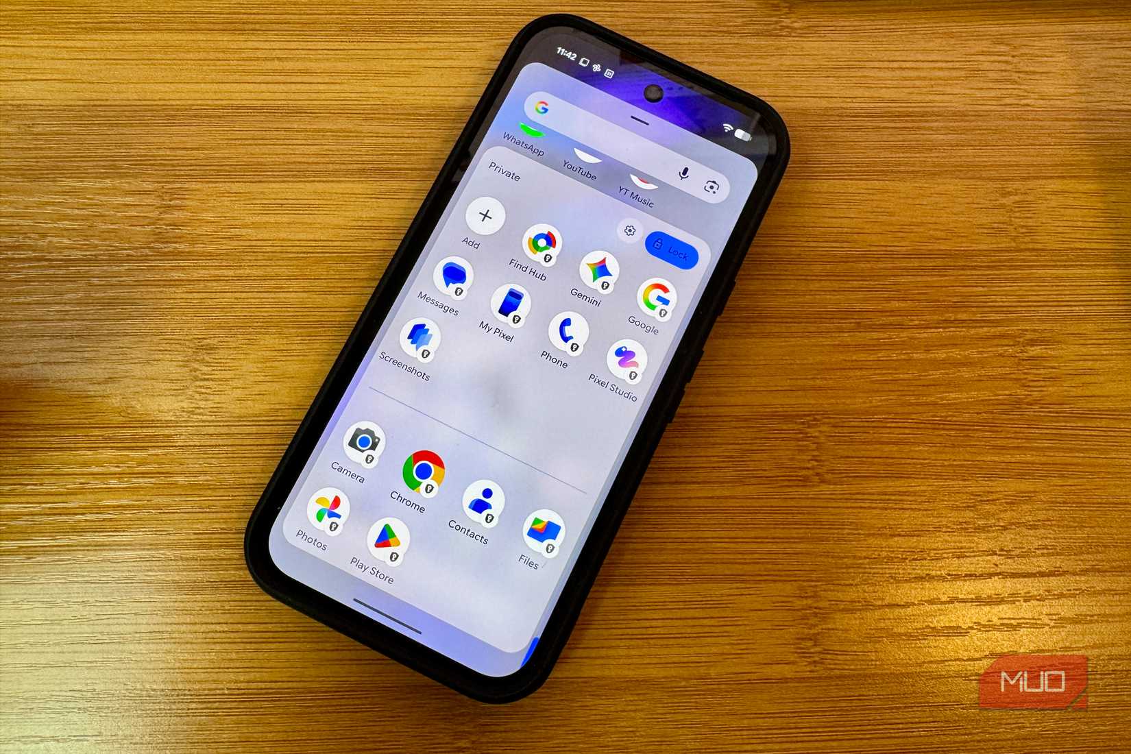 Pixel でプライベート スペース領域のロックが解除されました