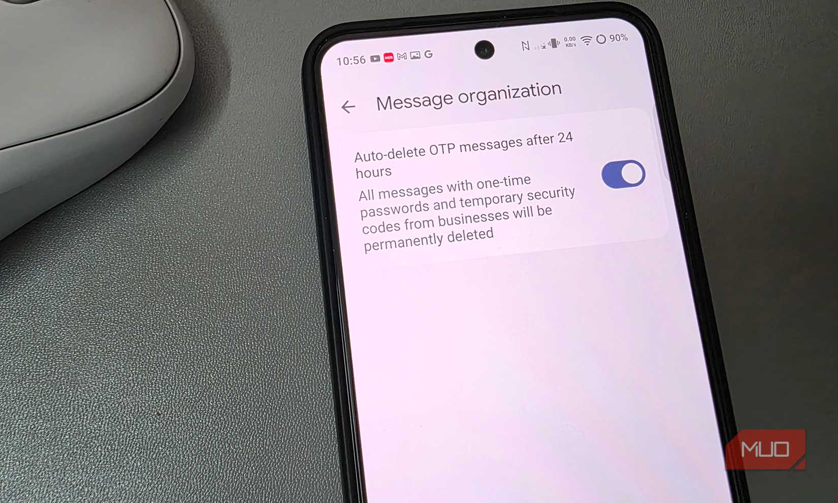 Auto-delete OTP messages in Google Messages