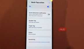 back tap actions