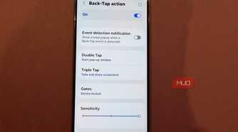 back tap actions