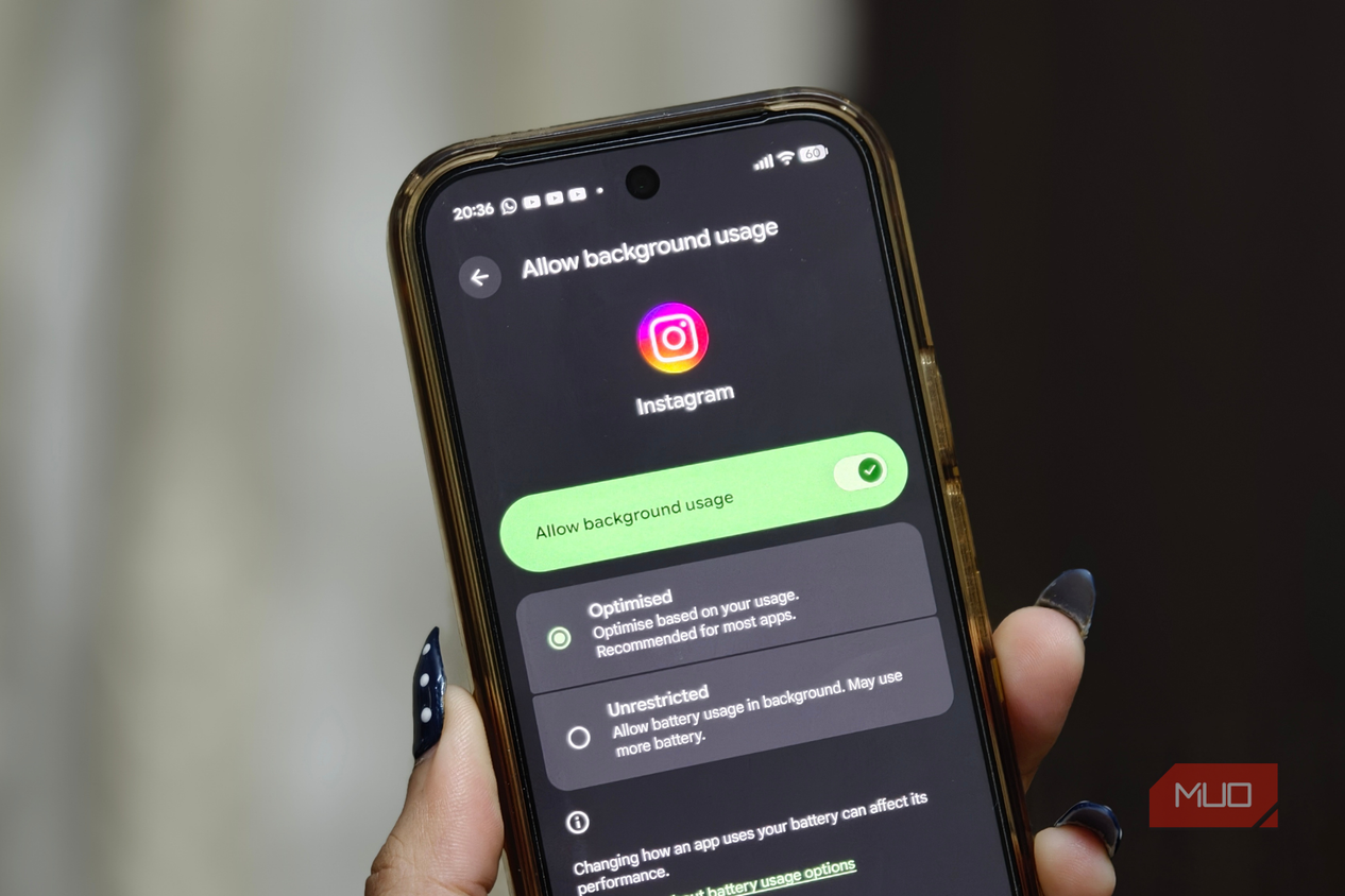 Background usage is optimized for Google Pixel 10 Pro