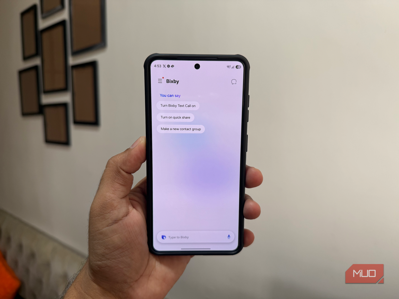 Bixby app on Samsung phone