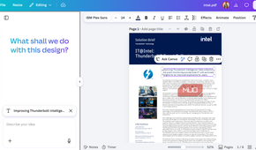 Canva AI tools in Canva PDF Editor