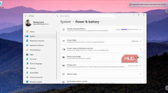 Choosing a Windows power mode