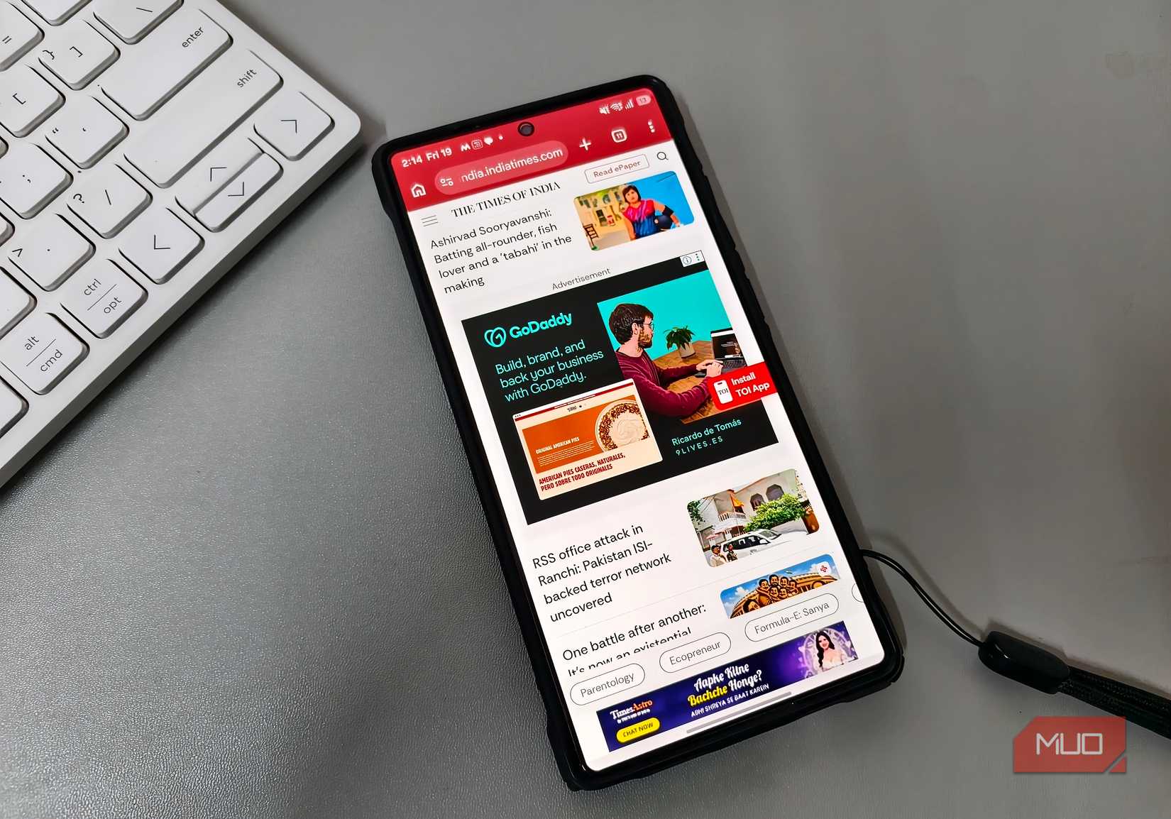     Chrome browser loading a page with multiple ads