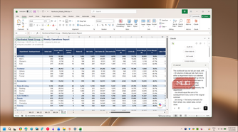 Claude Excel addin chat analysis