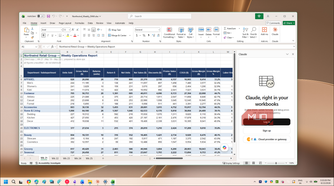Claude Excel addin login prompt
