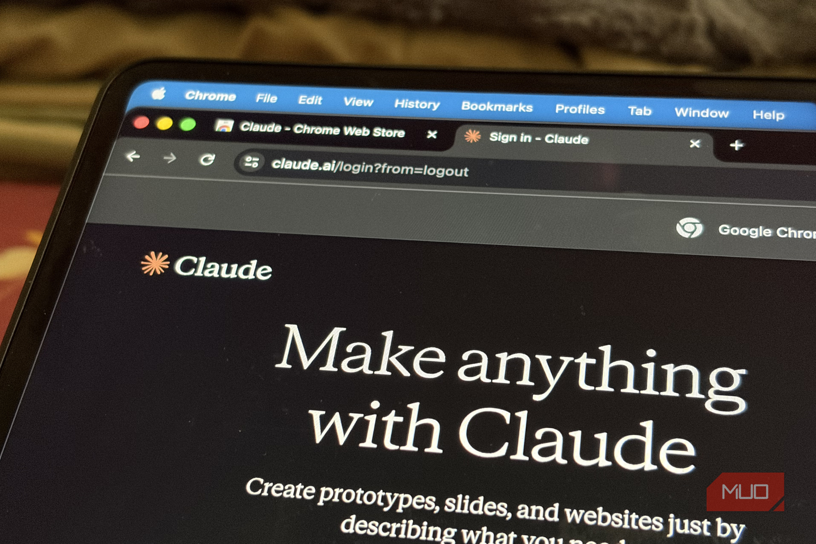 Claude extension on Chrome