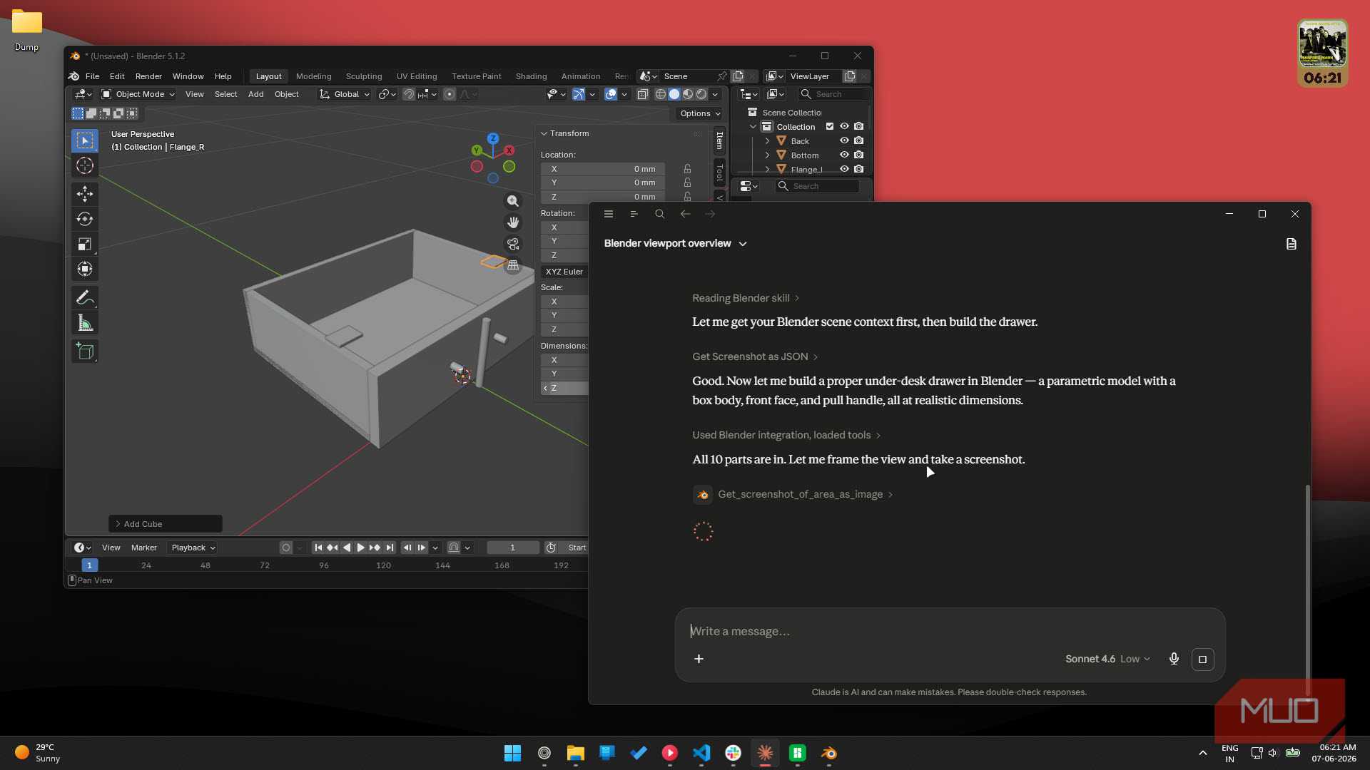 Claude Developer View I taught Claude 3D design, now it prints real-world parts