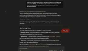 Claude response outlining script logic for PDF brute-force attacks