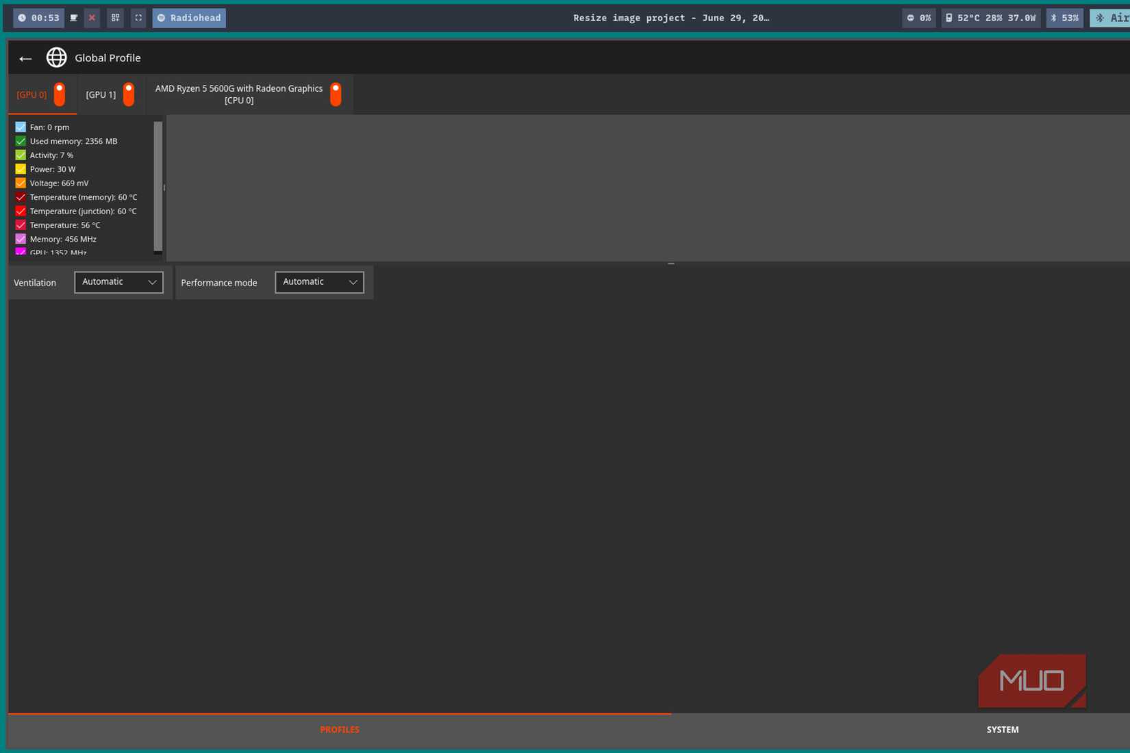I tuned my GPU on Linux with an app that does what Windows won't