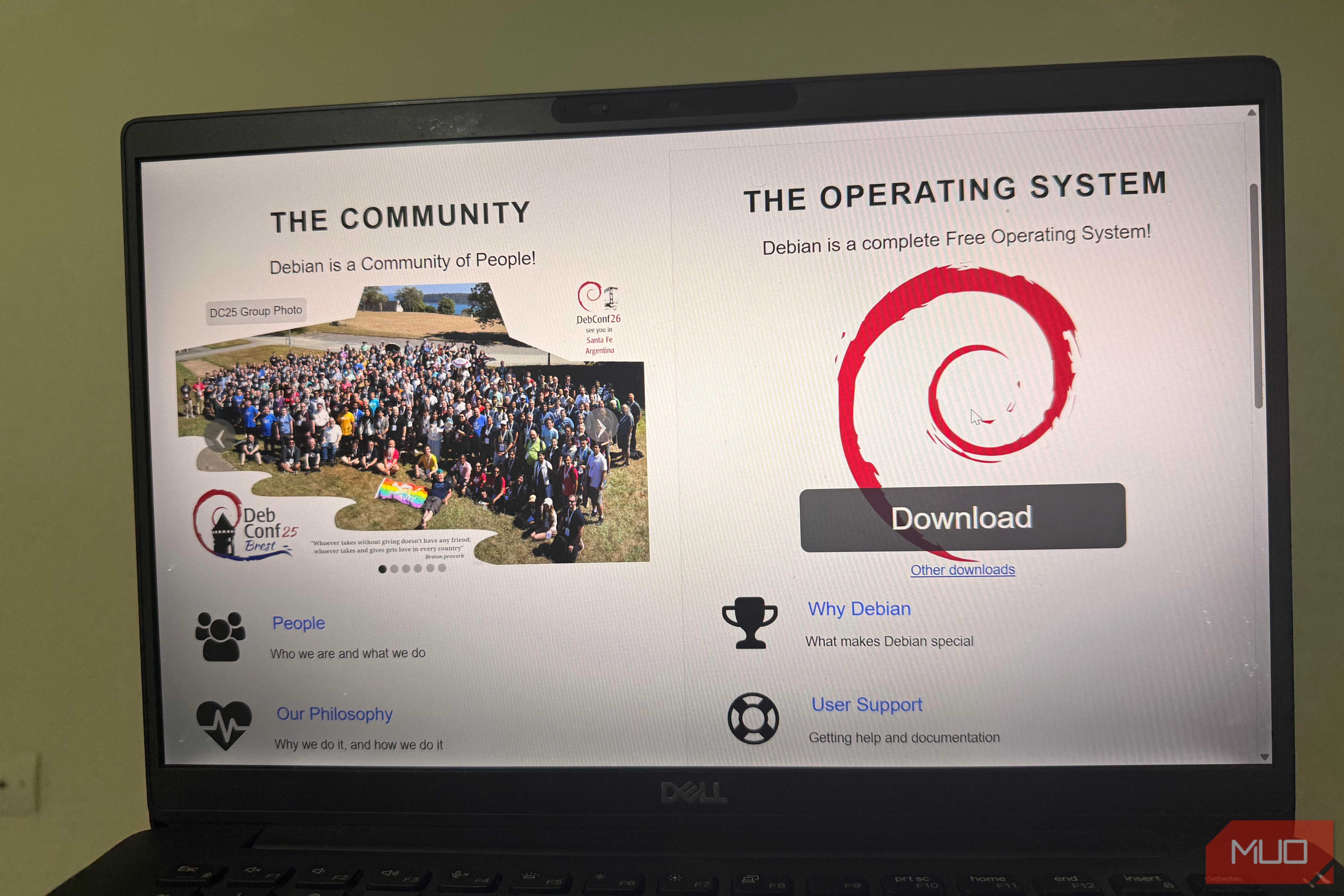 Debian stable OS