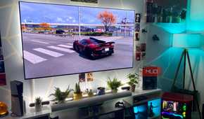 DLAA in Forza Horizon 6 on an LG OLED TV